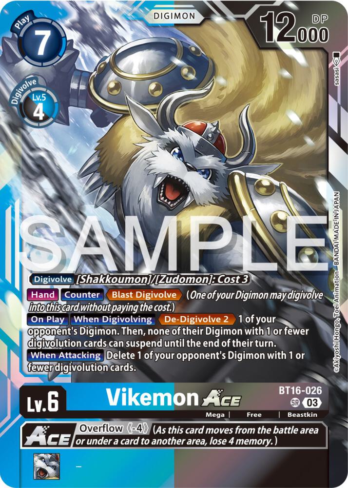 Vikemon ACE (BT16-026 SR) (BT-16)