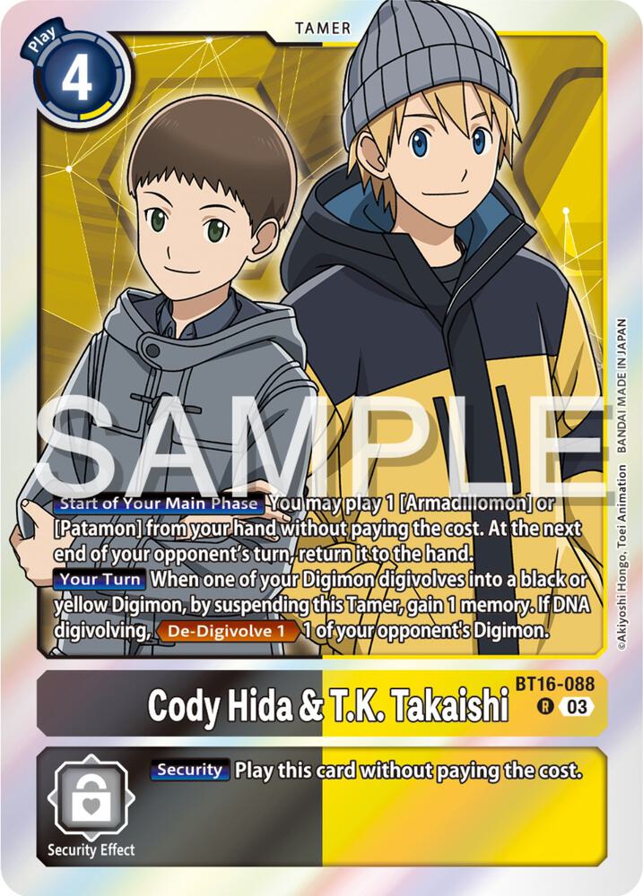 Cody Hida & T.K. Takaishi (BT16-088 R) (BT-16)