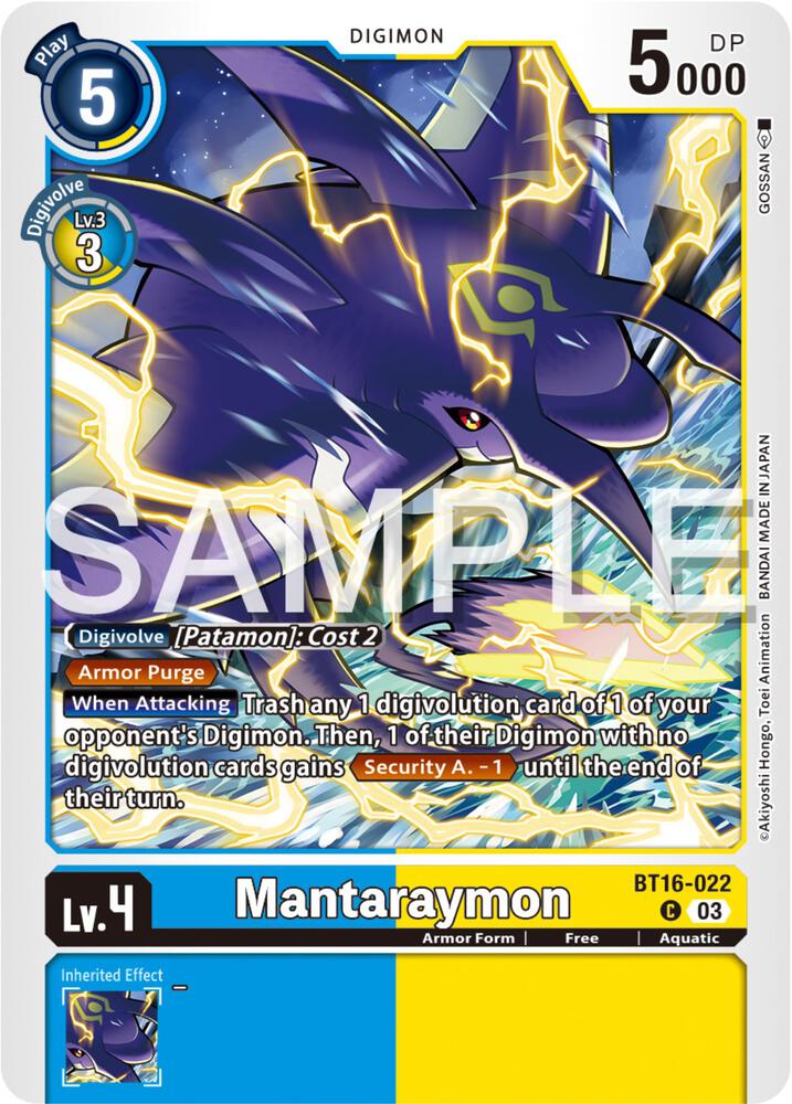 Mantaraymon (BT16-022 C) (BT-16)