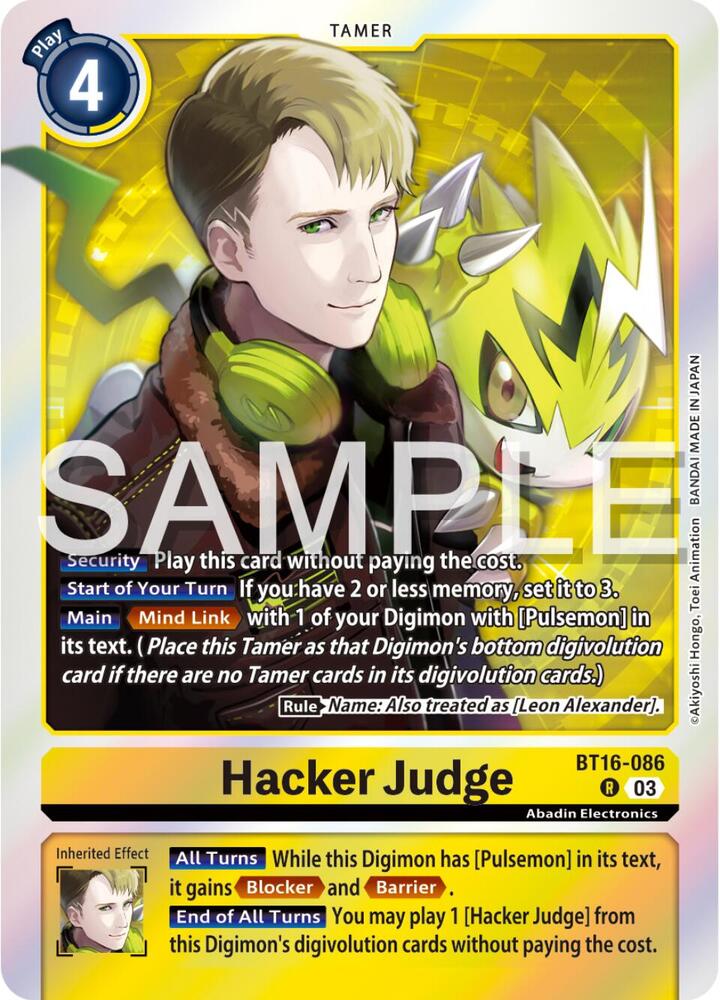 Hacker Judge (BT16-086 R) (BT-16)