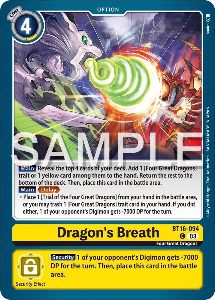 Dragon's Breath (BT16-094 C) (BT-16)
