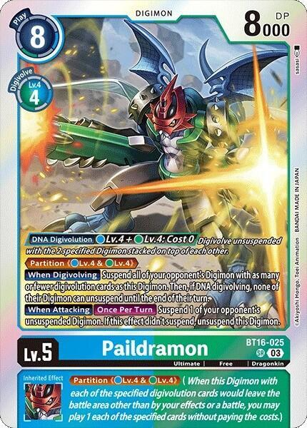 Paildramon (BT16-025 SR) (BT-16)