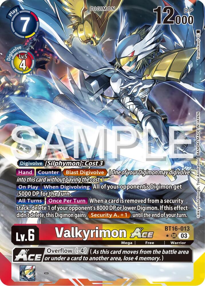 Valkyrimon ACE (Alternate Art) (BT16-013 SR) (BT-16)