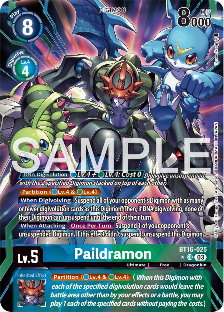 Paildramon (Alternate Art) (BT16-025 SR) (BT-16)