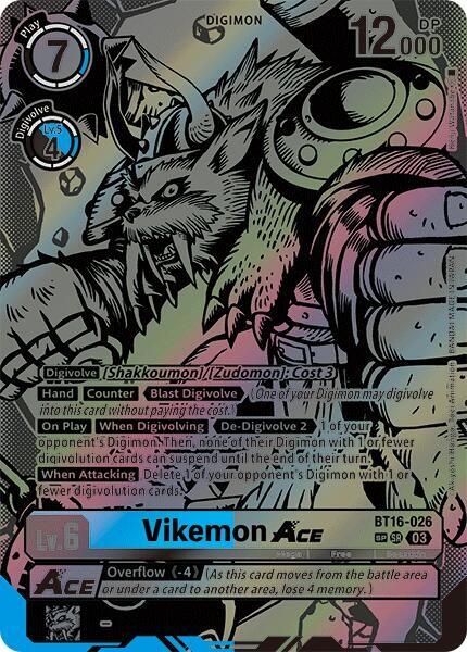 Vikemon ACE (Textured) (BT16-026 SR) (BT-16)