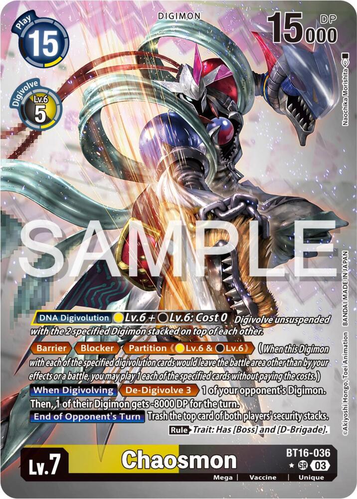 Chaosmon (Alternate Art) (BT16-036 SR) (BT-16)