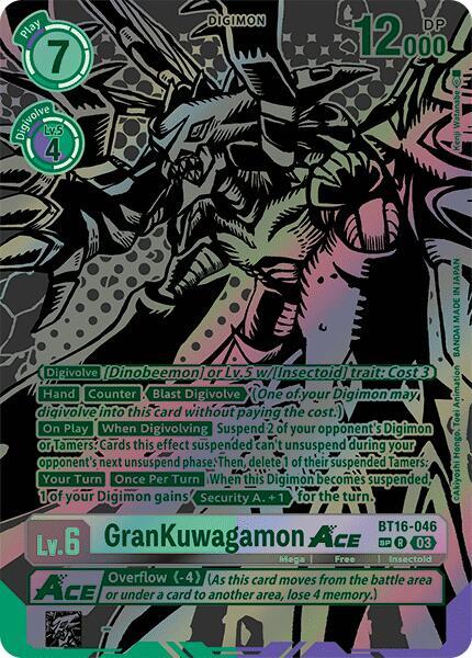GranKuwagamon ACE (Textured) (BT16-046 R) (BT-16)