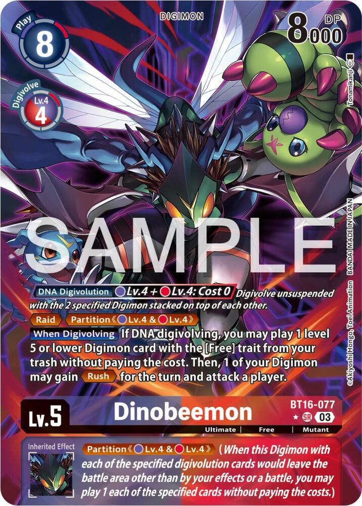 Dinobeemon (Alternate Art) (BT16-077 SR) (BT-16)