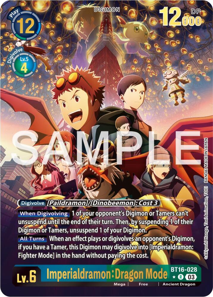 Imperialdramon: Dragon Mode (Alternate Art) (BT16-028 R) (BT-16)