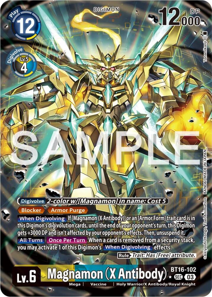 Magnamon (X Antibody) (Alternate Art) (BT16-102 SEC) (BT-16)