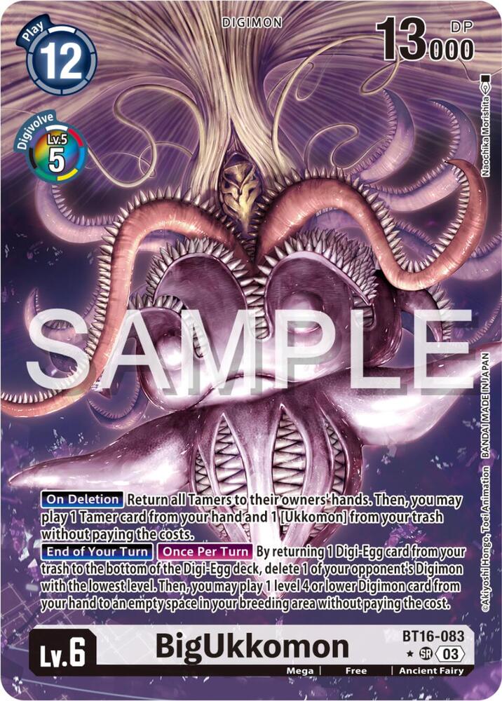BigUkkomon (Alternate Art) (BT16-083 SR) (BT-16)