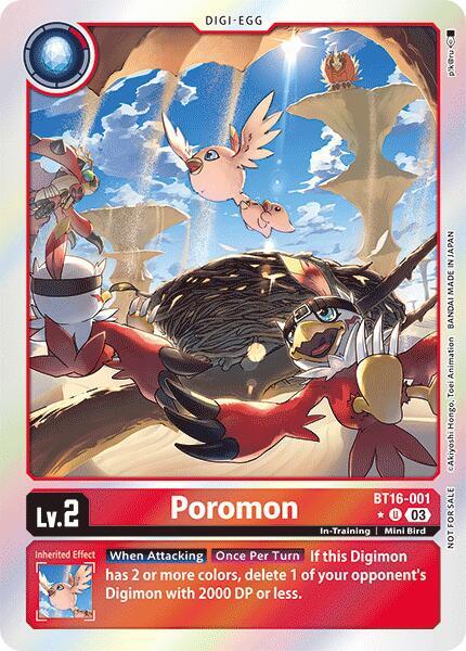 Poromon (Box Promotion Pack: Beginning Observer) (BT16-001 U) (BT-16)