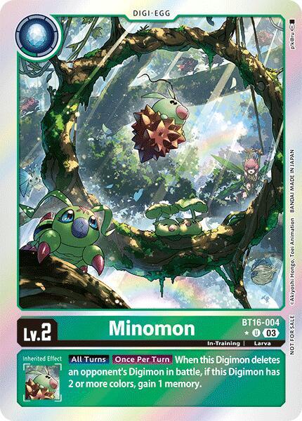 Minomon (Box Promotion Pack: Beginning Observer) (BT16-004 U) (BT-16)
