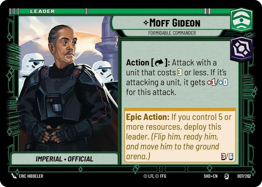 Moff Gideon - Formidable Commander (007/262) (SHD)