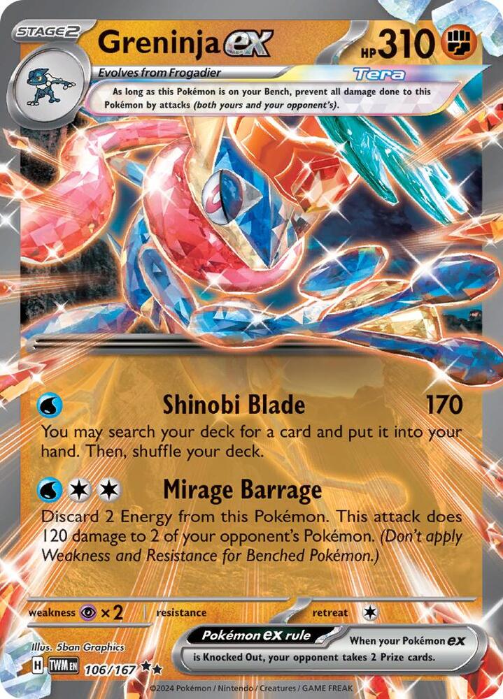 Greninja ex - 106/167 (106/167) (TWM)