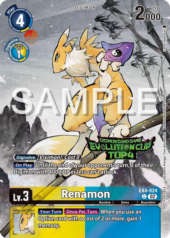 Renamon - EX4-024 (2024 Evolution Cup Top 4) (EX4-024 C) (EX-04)