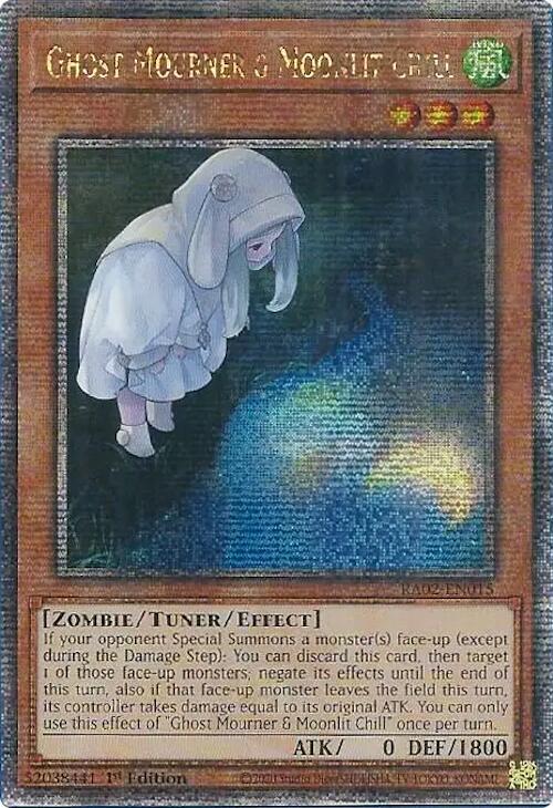 Ghost Mourner & Moonlit Chill (Alternate Art) (Quarter Century Secret Rare) (RA02-EN015) (RA02)