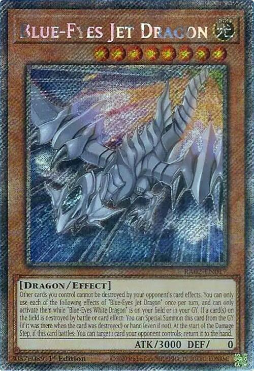 Blue-Eyes Jet Dragon (Platinum Secret Rare) (RA02-EN017) (RA02)