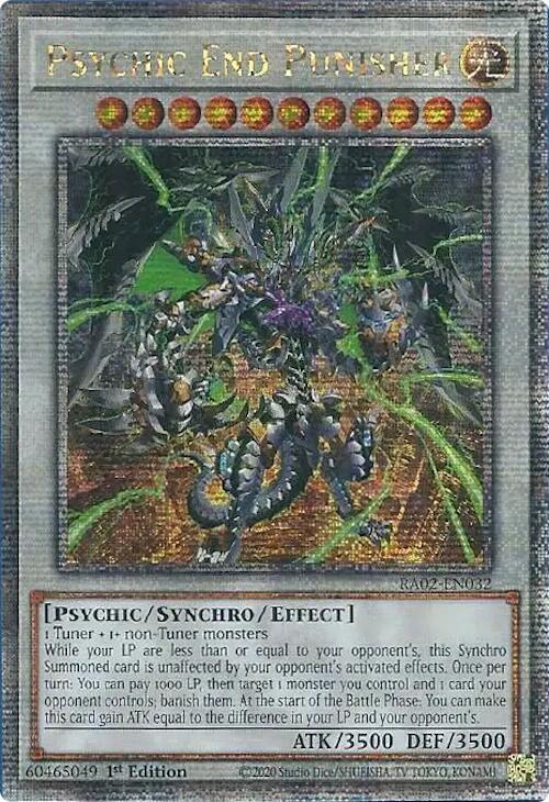 Psychic End Punisher (Quarter Century Secret Rare) (RA02-EN032) (RA02)