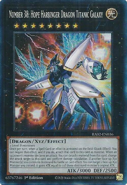 Number 38: Hope Harbinger Dragon Titanic Galaxy (PCR) (RA02-EN036) (RA02)