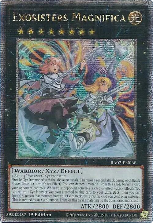 Exosisters Magnifica (Quarter Century Secret Rare) (RA02-EN038) (RA02)
