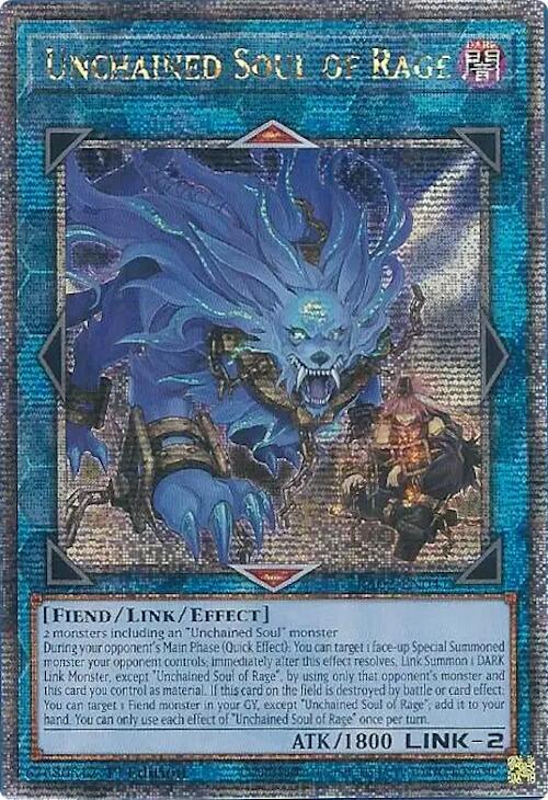 Unchained Soul of Rage (Quarter Century Secret Rare) (RA02-EN041) (RA02)