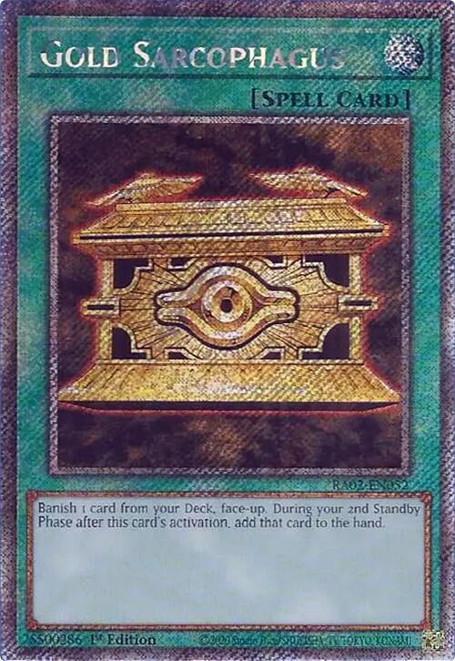Gold Sarcophagus (Platinum Secret Rare) (RA02-EN052) (RA02)