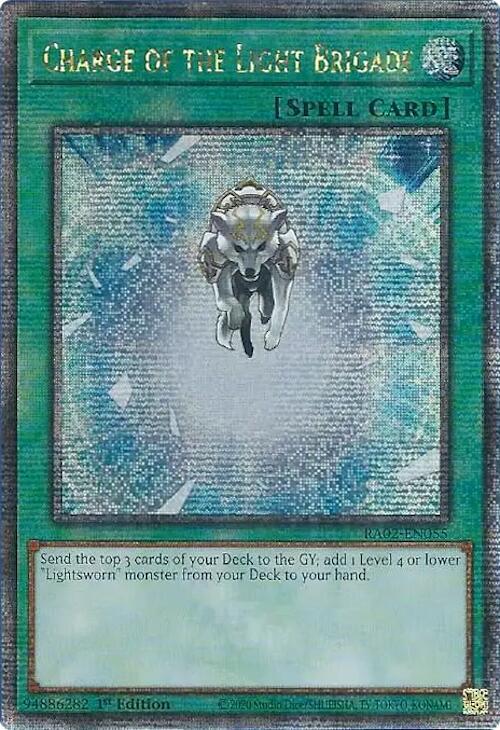 Charge of the Light Brigade (Quarter Century Secret Rare) (RA02-EN055) (RA02)