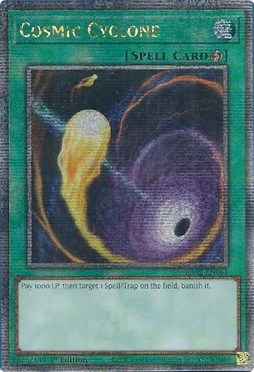 Cosmic Cyclone (Quarter Century Secret Rare) (RA02-EN061) (RA02)