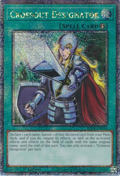 Crossout Designator (Quarter Century Secret Rare) (RA02-EN063) (RA02)