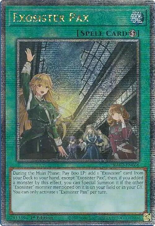 Exosister Pax (Quarter Century Secret Rare) (RA02-EN066) (RA02)