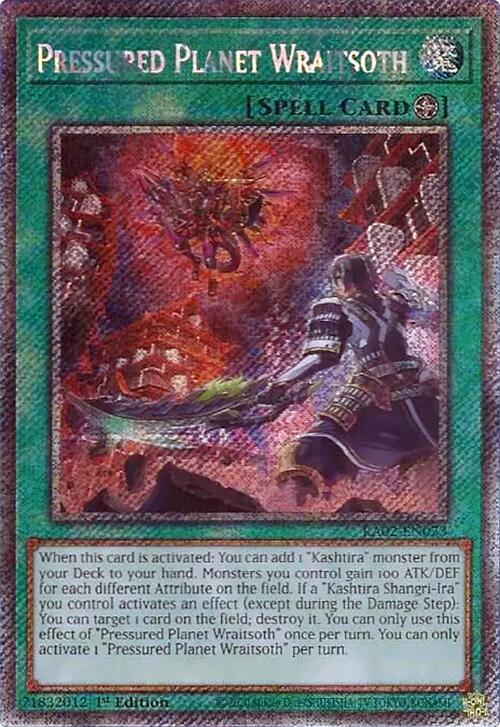 Pressured Planet Wraitsoth (Platinum Secret Rare) (RA02-EN073) (RA02)