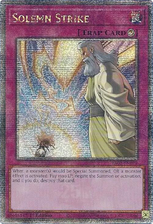 Solemn Strike (Quarter Century Secret Rare) (RA02-EN079) (RA02)