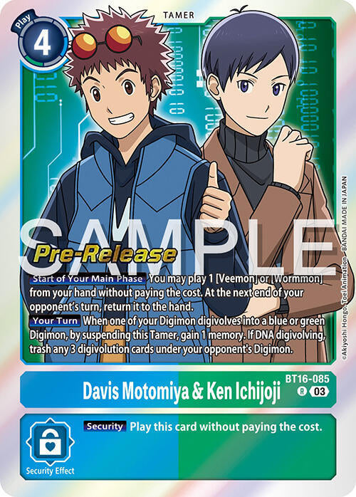 Davis Motomiya & Ken Ichijoji (BT16-085 R) (BT-16_PR)
