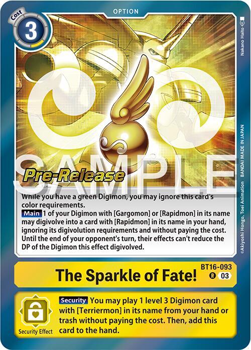 The Sparkle of Fate! (BT16-093 R) (BT-16_PR)