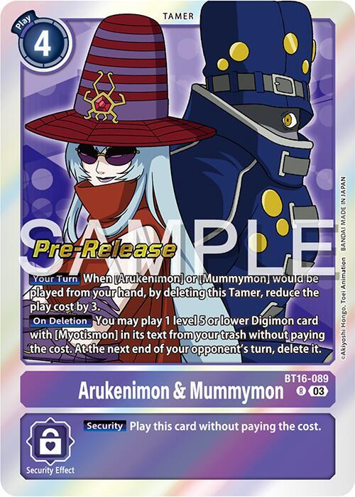 Arukenimon & Mummymon (BT16-089 R) (BT-16_PR)
