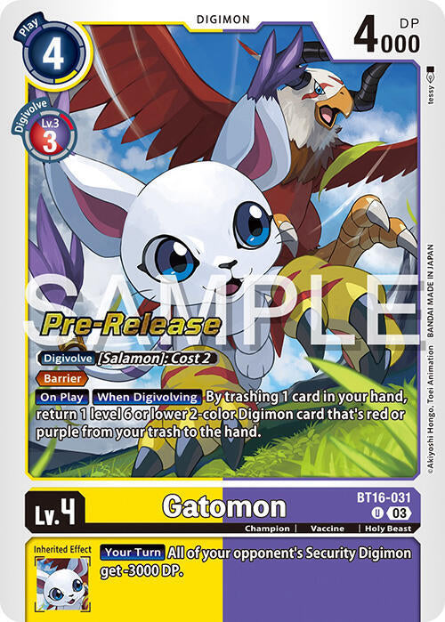 Gatomon (BT16-031 U) (BT-16_PR)