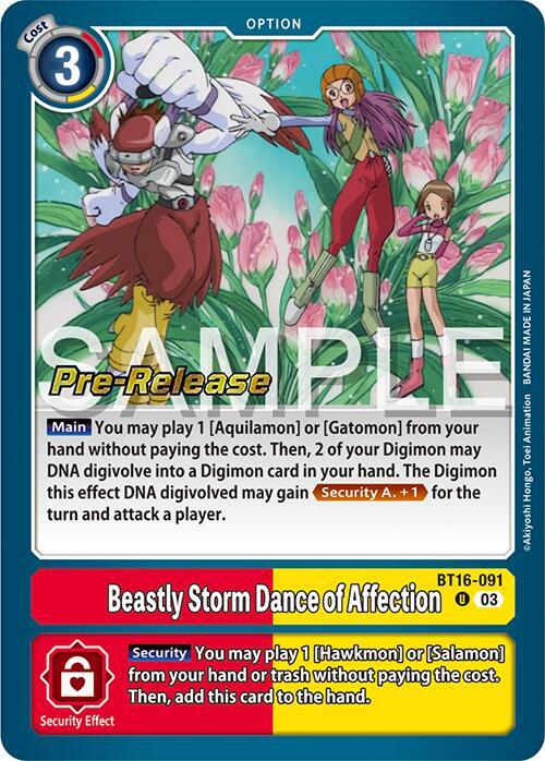 Beastly Storm Dance of Affection (BT16-091 U) (BT-16_PR)