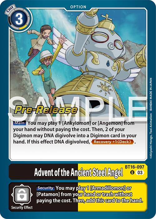 Advent of the Ancient Steel Angel (BT16-097 U) (BT-16_PR)