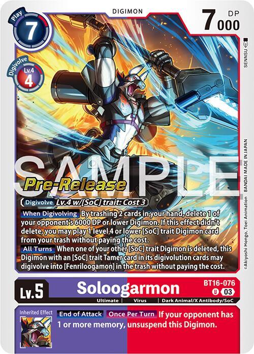 Soloogarmon (BT16-076 U) (BT-16_PR)