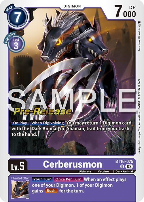 Cerberusmon (BT16-075 U) (BT-16_PR)