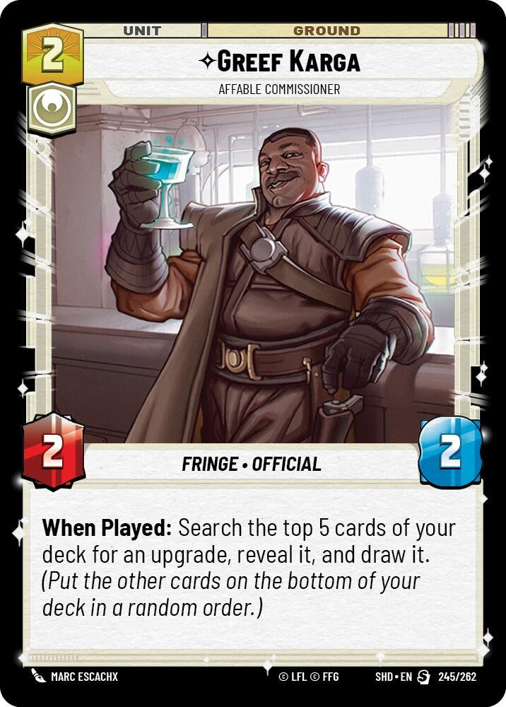 Greef Karga - Affable Commissioner (245/262) (SHD)