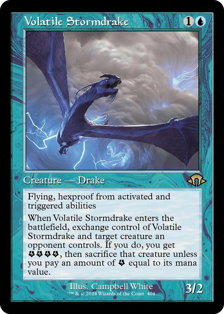Volatile Stormdrake (Retro Frame) (404) (MH3)