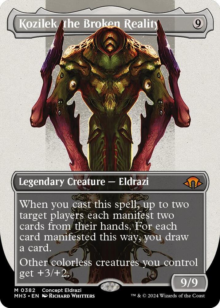 Kozilek, the Broken Reality (Borderless) (382) (MH3)