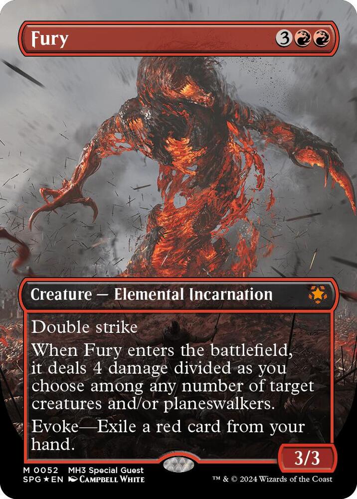 Fury (Borderless) (Textured Foil) (52) (SPG)