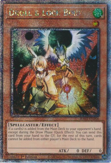 Droll & Lock Bird (Quarter Century Secret Rare) (RA02-EN006) (RA02)