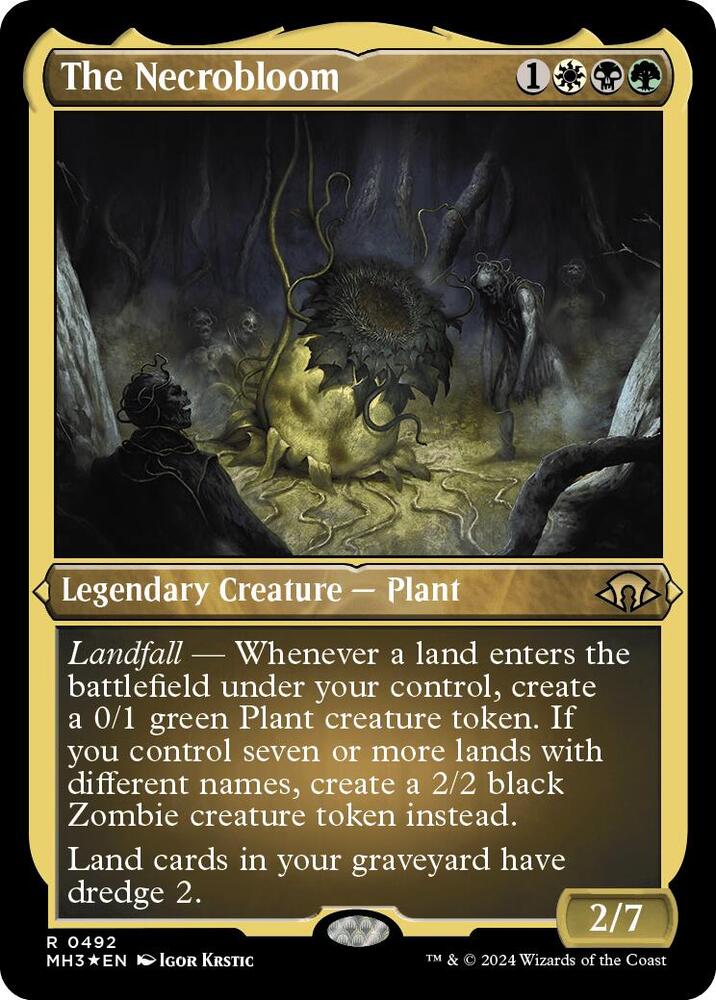 The Necrobloom (Foil Etched) (492) (MH3)