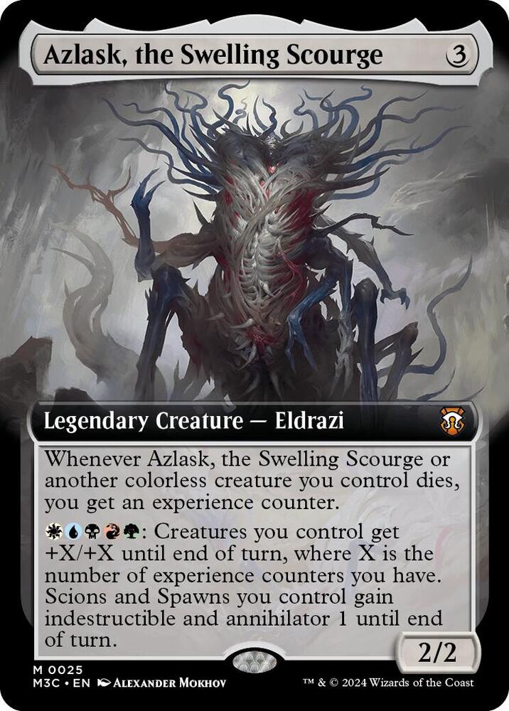 Azlask, the Swelling Scourge (Extended Art) (25) (M3C)