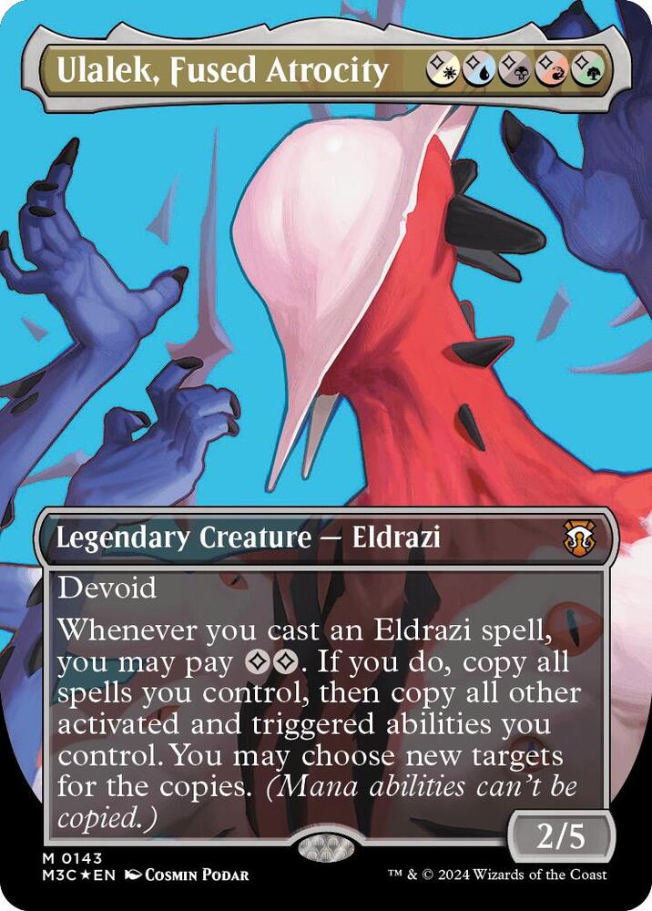 Ulalek, Fused Atrocity (Borderless) (Ripple Foil) (143) (M3C)