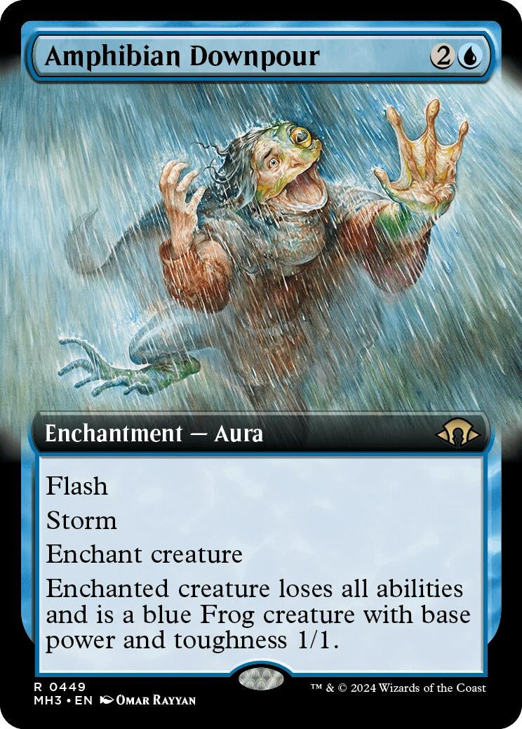 Amphibian Downpour (Extended Art) (449) (MH3)